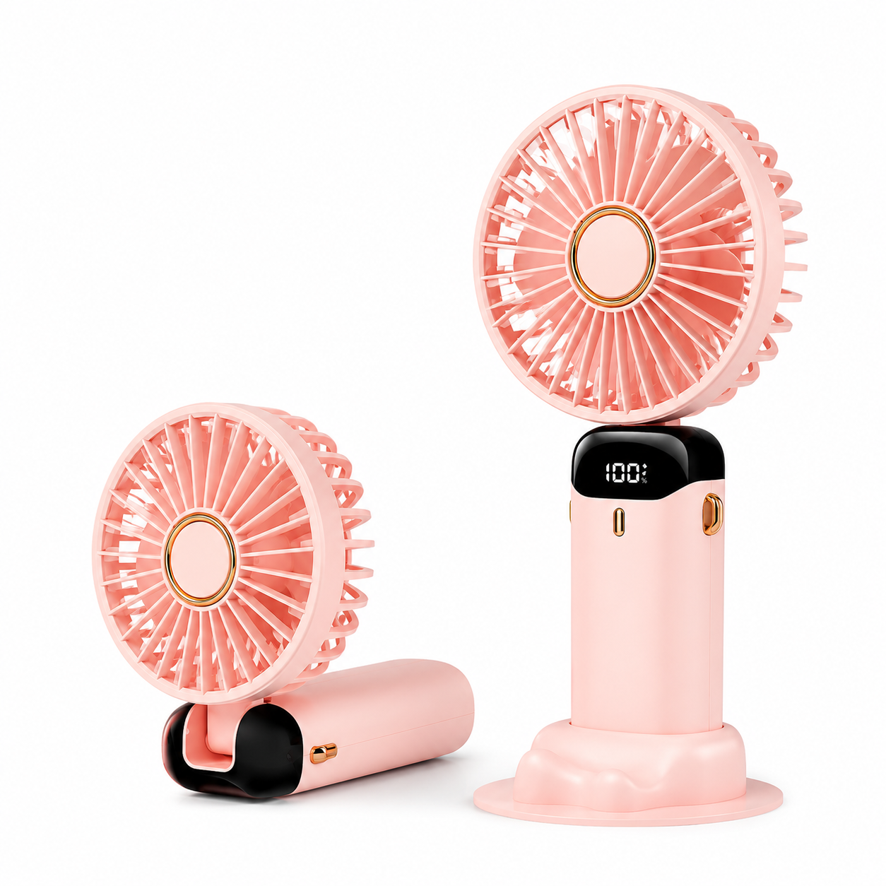 Canicule AirGo™ | Ventilateur Portable Rechargeable avec Écran LED