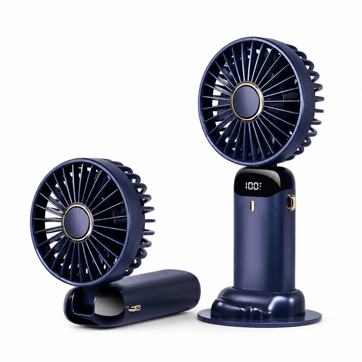 Canicule AirGo™ | Ventilateur Portable Rechargeable avec Écran LED