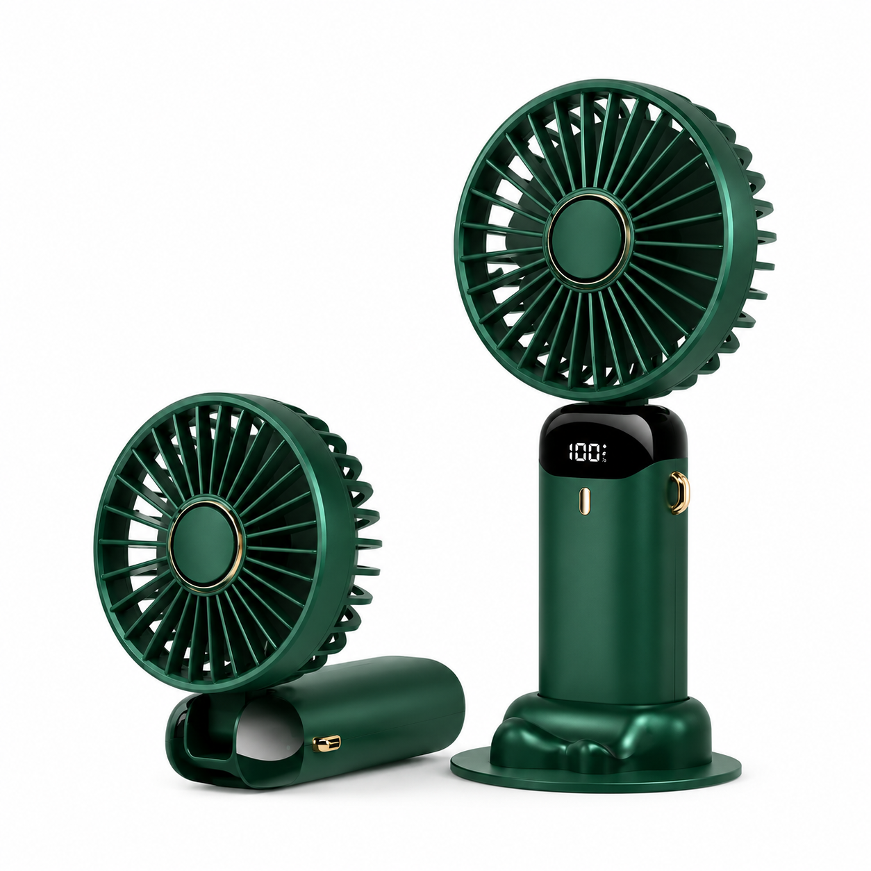 Canicule AirGo™ | Ventilateur Portable Rechargeable avec Écran LED