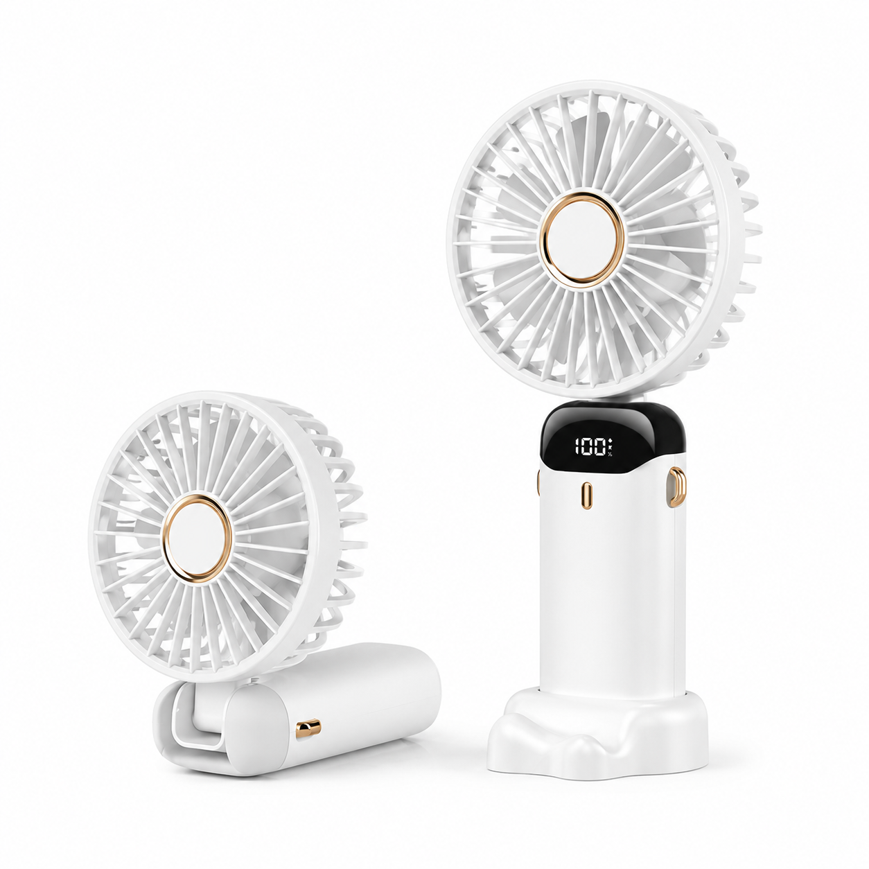 Canicule AirGo™ | Ventilateur Portable Rechargeable avec Écran LED